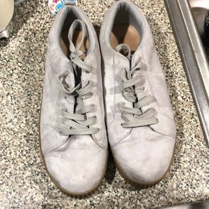 Call it spring gray suede thick bottom sneaker